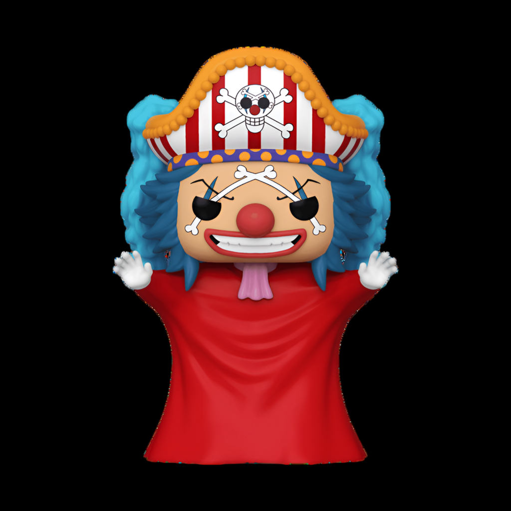 Funko Pop! Custom Art, One Piece: Buggy the Genius Jester #1778, Side Panel Artwork, New/Mint