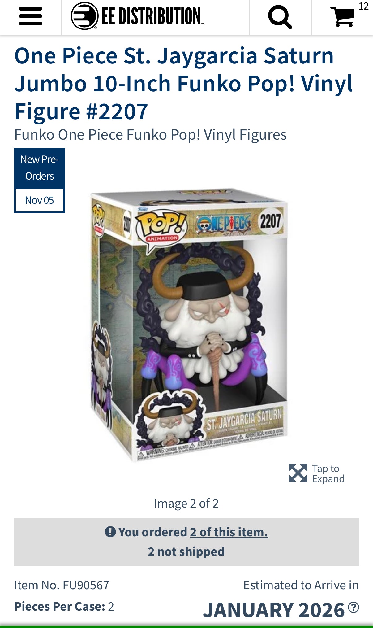 Preorder: One Piece – St. Jaygarcia Saturn #2207 (Jumbo)