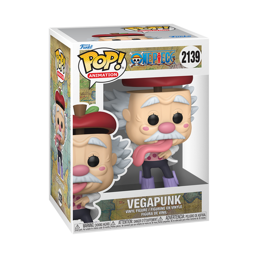 Funko Pop! Animation: One Piece – Dr. Vegapunk #2139 (Egghead Arc, New/Mint, First Ever Funko Pop!)