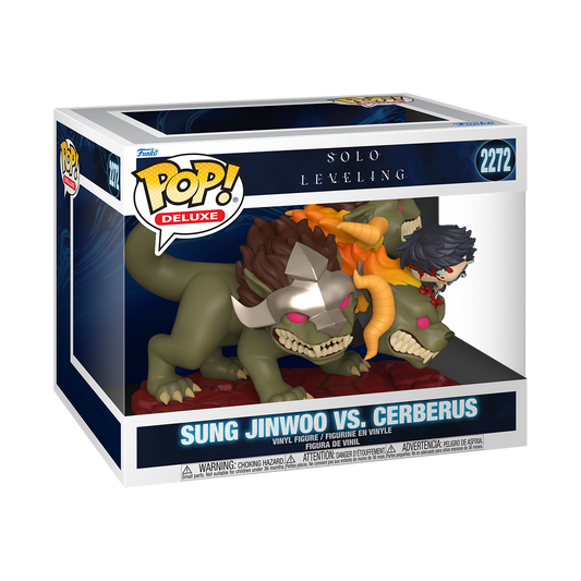 Funko Pop! Deluxe Solo Leveling Jinwoo vs Cerberus #2272 Vinyl Figure Preorder