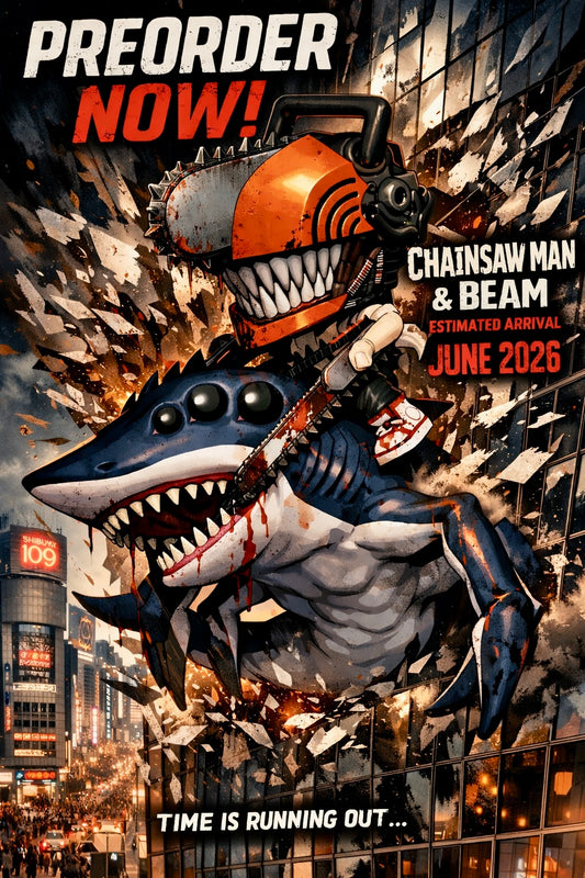 Preorder Funko Pop! Rides Deluxe Chainsaw Man and Beam Chainsaw Man Reze Arc Vinyl Figure June 2026