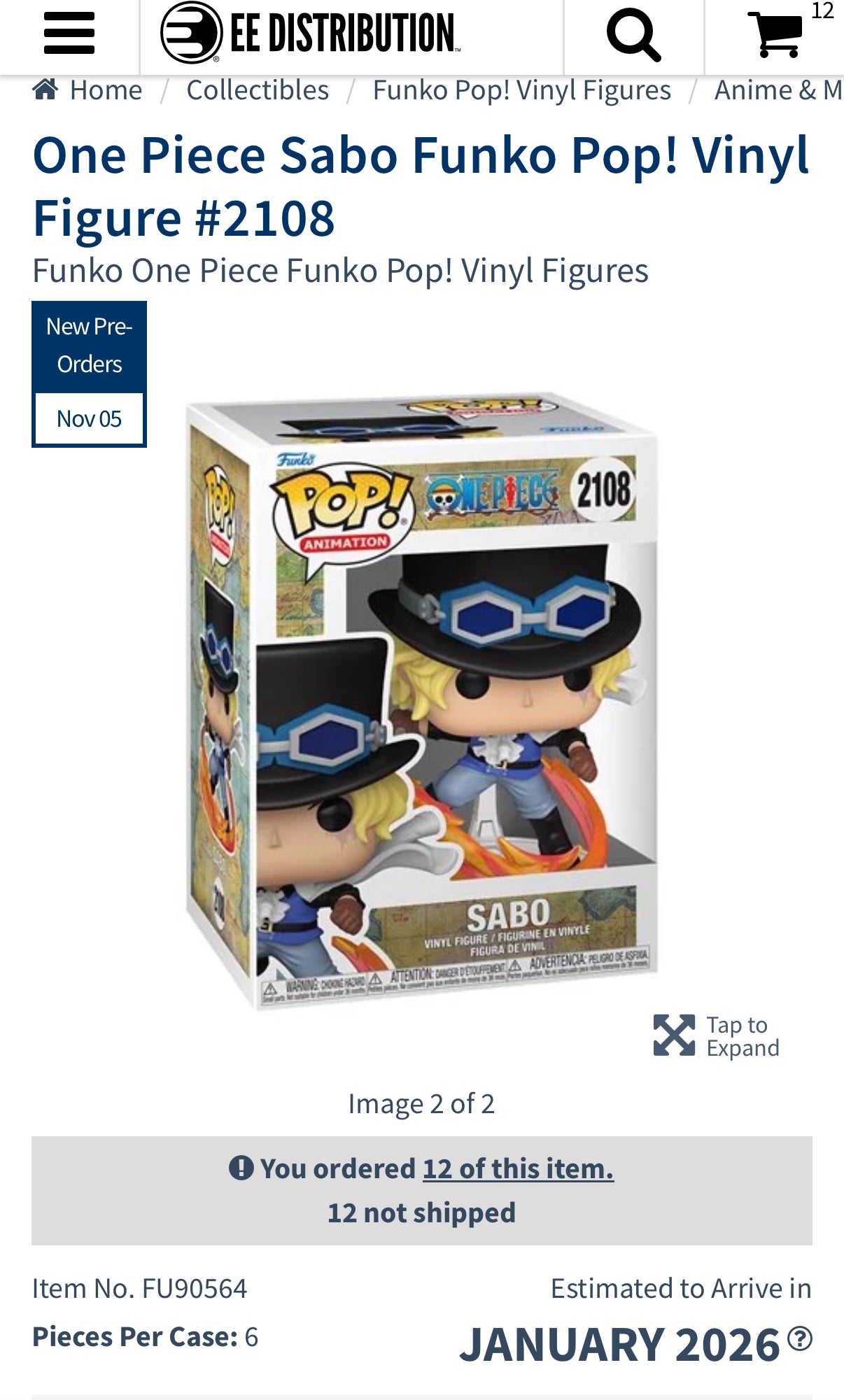 Preorder: One Piece – Sabo #2108 Funko Pop!