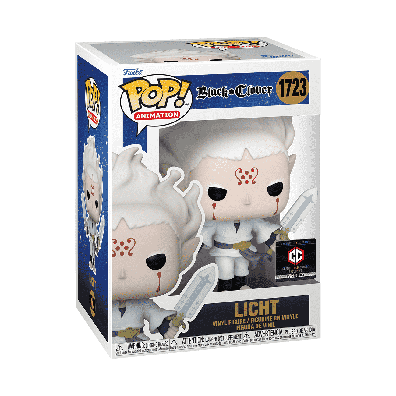 Funko Pop! Black Clover: Licht #1723 – Chalice Collectibles Exclusive