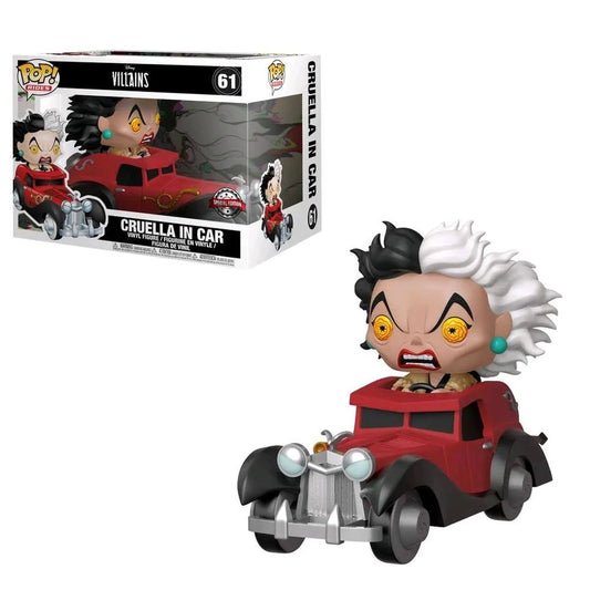 DISNEY VIILLAINS: CRUELLA IN CAR#61*HOT TOPIC EXCLUSIVE